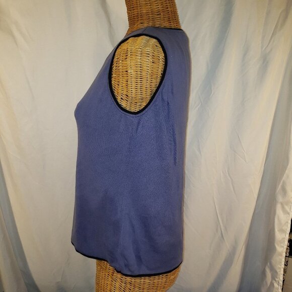 Women's BLAST Petite Blue 2-Piece Tank Top and Cardigan Set  - M - Picture 2 of 6